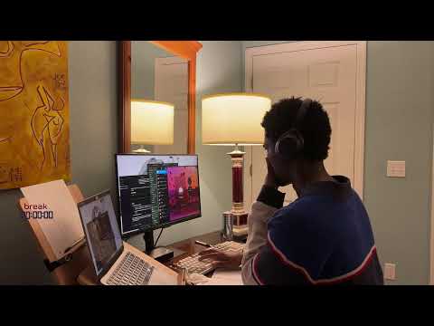 study with me | [40Hz Binaural Beats] | 6 hours | 2025.03.09