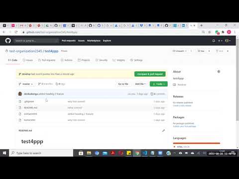 A simple git and GitHub workflow