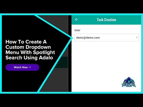 How To Create A Custom Dropdown Menu With Spotlight Search Using Adalo