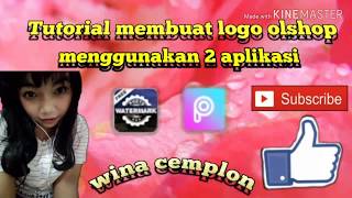 Tutorial membuat logo olshop yg sederhana menggunakan handphone pakai 2 aplikasi