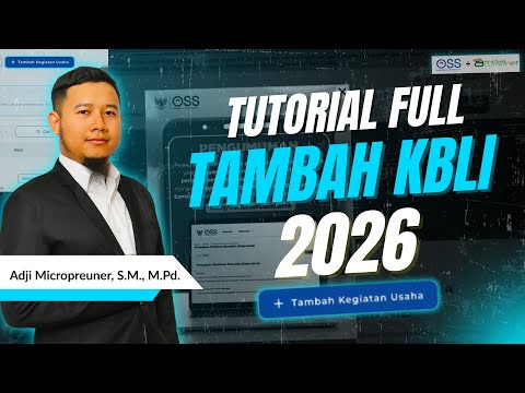 LATEST 2026!!! How to Add KBLI/Business Type/Business Field to OSS Updates on Issued NIBs