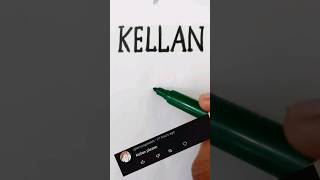 KELLAN Logo Design. Comment your names ❤#shorts #graphicdesigner #logodesign #trending #logo #virals
