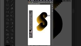 How To Create Letter S Logo  #adobeillustratortipsandtricks #howtocreatelogo #viralshorts