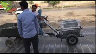 Tiller - Electric Battery Powered - Krishiraj Pro with Trolley Attachment