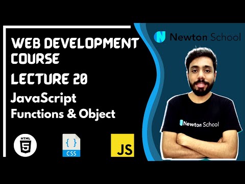 Lecture 20 JavaScript | JavaScritpt Function and Object Web Development Series | HTML CSS JS