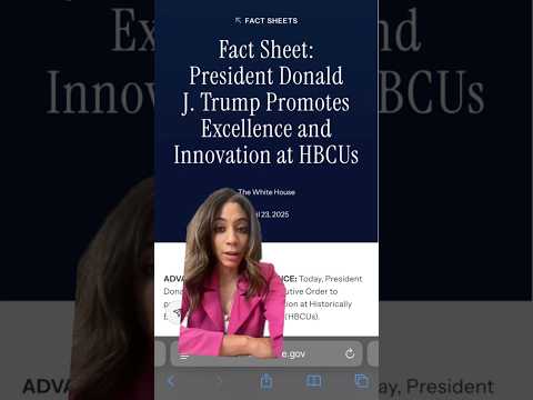 Trump helping HBCU’s or is it something else? #news #hbcu #fyp #reels #college #trump