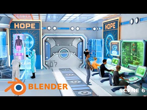 Blender animation character - behind the scenes