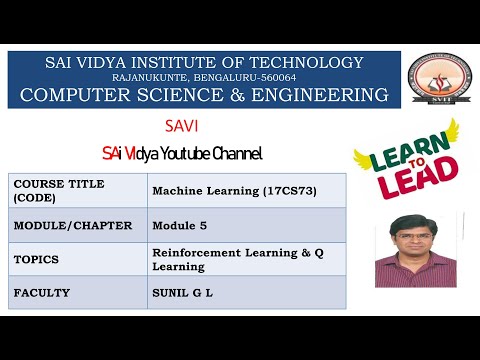 14. Reinforcement Learning and Q Learning