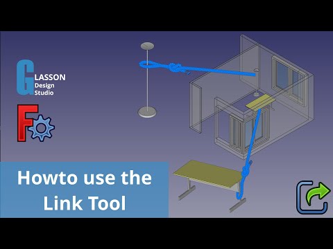 Howto use the Link tool in FreeCAD's General Workbench