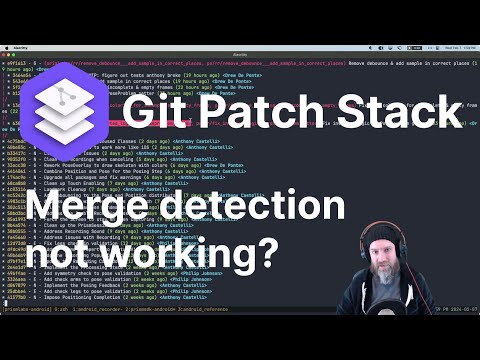 Investigate report of Git Patch Stack integrate command not being detected as merges.