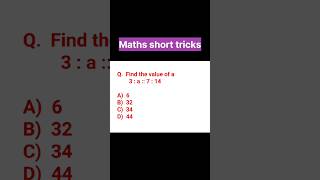 find the value of a | ratio and proportion #shorts #viralshorts #trendingshorts #shortsfeed #math