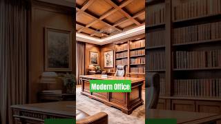 Sleek & Stylish Wooden Office ✨🔥 #ModernWorkspace #OfficeGoals #WoodenDesign #MinimalistVibes