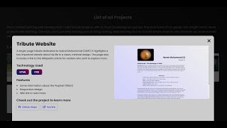 Tribute Page Showcase | HTML & CSS Only | Live Preview