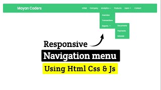 Learn Responsive Navbar in Minutes | Html Css Only | Mayancoders