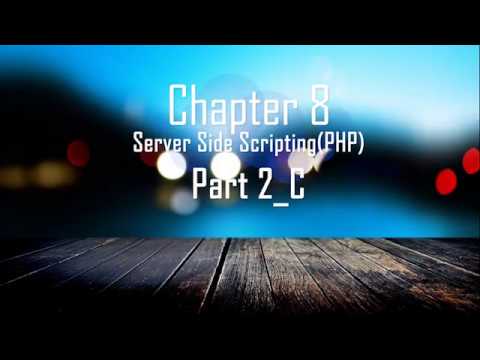 Chapter 8 : Server side scripting with Php – Part 2_C (Conditional statements)