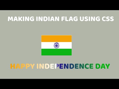 INDIAN FLAG USING CSS3 | SOURCE CODE IN DESCRIPTION