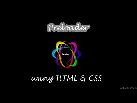 Preloader using HTML & CSS.