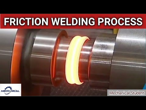 Friction welding process #welding #frictionwelding #mechanical