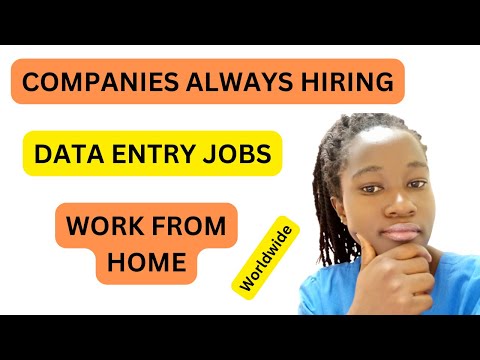 Work From Home Online Data Entry Jobs (Companies Always Hiring).