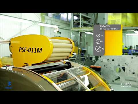Compact Automatic Rewinder MODEL M for PE Stretch Film & Food Film: Mini Rolls, High Capacity