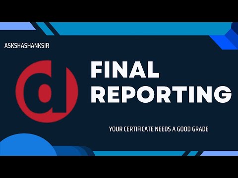 Report Submission Process | Student Final Reporting