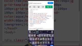 CSS:How To Use Grid||#cssshorts #htmlcss .....