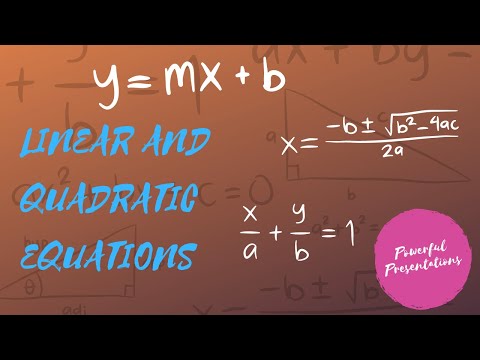 Linear and Quadratic Equations | Math Project #maths