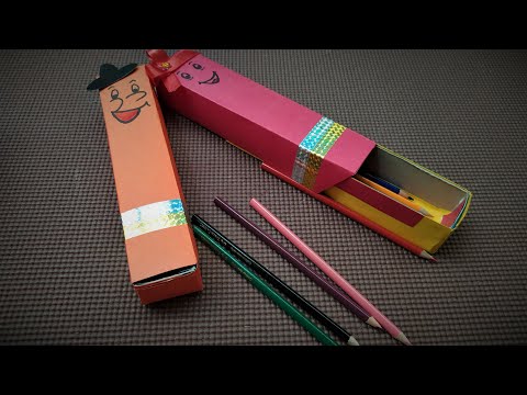 Best Out Of Waste | Pencil Box Using Toothpaste Box | School Stationary Holder using Waste Items