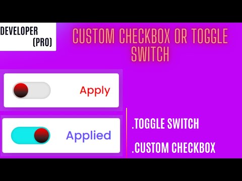 custom check box or toggle switch 2022 design