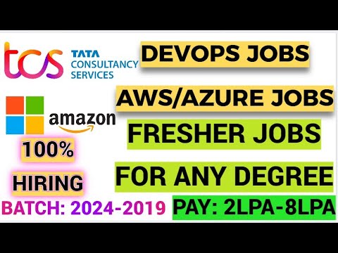 AWS JOBS FOR FRESHER | AZURE JOBS | DEVOPS JOBS FOR FRESHERS | DEVOPS JOBS IN 2024 | #devops