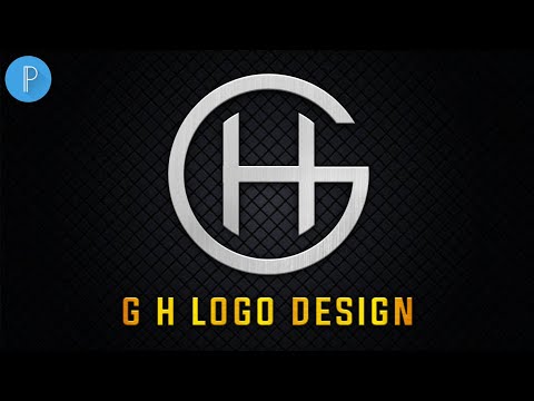 G H Logo Design | How to Make Professional Logo in PixelLab | Abduke Design