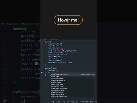 Amazing CSS Button Hover Animation | HTML & CSS   #HTML #css #frontend #code #webdevelopment