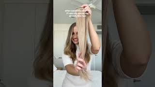 Thin Hair? Avoid Clip-On Extensions! Switch to Halo Hair Extensions 💜