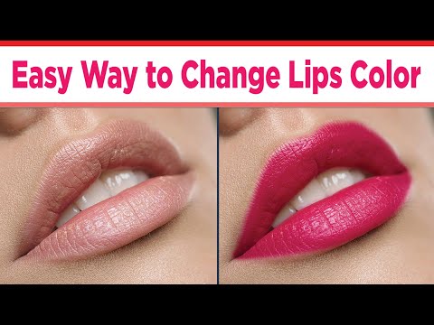 How to change lips color in adobe photoshop || Easy way to change lips color in photoshop.