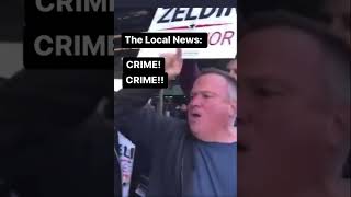 Local News crime coverage has no correlation to actually crime levels. It’s class warfare. #leftist