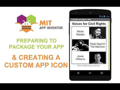 MIT App Inventor - Prepare to Package & Create Custom App Icons