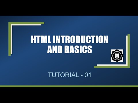 "HTML Crash Course: Lecture 1 - Introduction and Fundamentals"