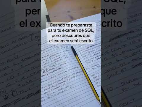 Estudiando para mi examen de sql escrito 😅#datascience #machinelearning #programming #dataanalytics