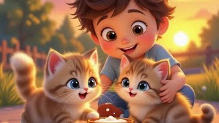 Billi mein palli h - animal love song | sing along | Rhyme for Kids | nursery rhyme | Krishnatoon