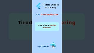Widgets of the day #33 – OutlinedButton #flutter #programming #fluttertutorial #flutterwidgets #dart