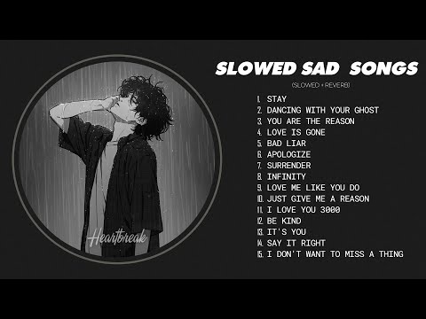 Best Slowed Songs Playlist - Slow Version of Popular Songs - Songs to Listen to When You're Sad