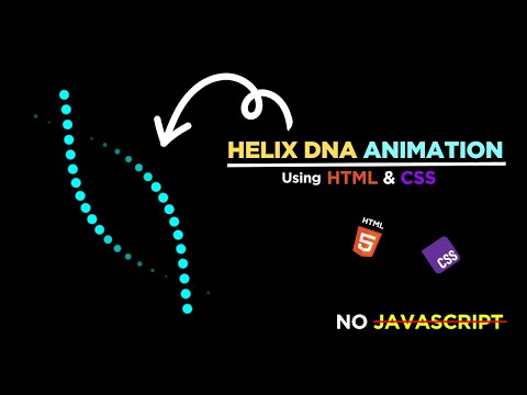Helix DNA Wave Animation Using Only HTML & CSS | Full Tutorial + Code Explained 🌊✨