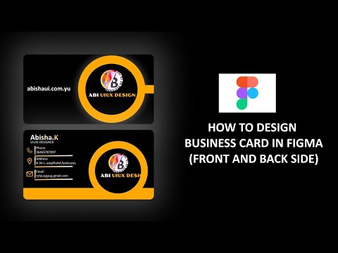 How to design Businesscard in figma (Front and backside) #uiuxdesign #figma #businesscard #photoshop