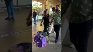 #ajaydevgn & #kajol’s baby boy #Yug arrived at the airport 📸 That hug melted our hearts away!🫂💘