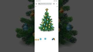 Improve your intuitive creativity with Christmas tree decoration browser game | Gamemymy #Shorts