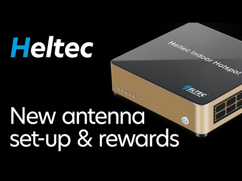 Heltec Helium Miner Hotspot Antenna and Rewards Now It's Up and Running.