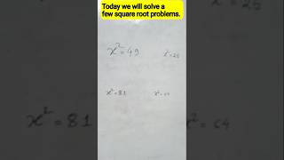 Solving Square Root Problems Step by Step #Math #SquareRoot #MathProblems #LearnMath #MathTutorial