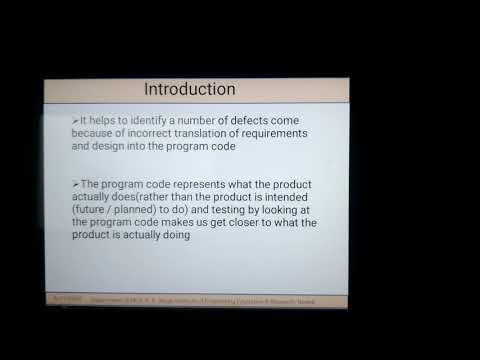 STQA-White box Testing and it's Classification