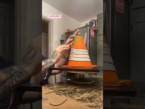 3D cake. Cartoon cake.