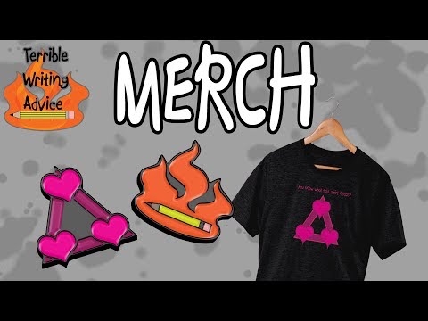 Terrible Writing Advice Merch Announcement
